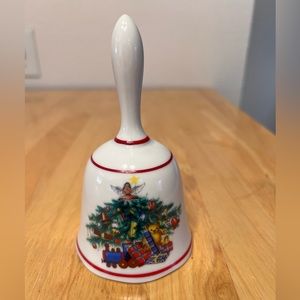 Vintage Reutter Porzellain W. Germany Christmas Tree Bell